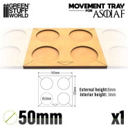 MDF Movement Trays ASOIAF - 50mm 4x1 | Movement Trays