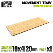 MDF Movement Trays - Slimfit Square 20 mm 10x4