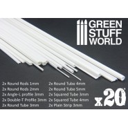 ABS Plasticard - Profile - 20x Variety Pack | Variety Packs