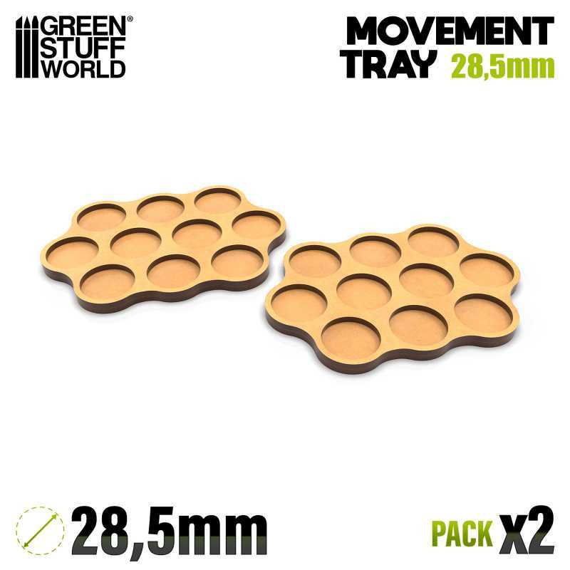 MDF Movement Trays - Skirmish AOS 28.5mm 3x4x3 | Movement Trays