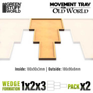 MDF Movement Trays Old World - 180x90mm 1x2x3