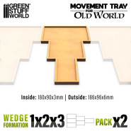 MDF Movement Trays Old World - 180x90mm 1x2x3 | Warhammer Old World Bases