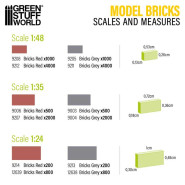 Model Bricks - Red x500 | Miniature bricks