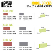 Model Bricks - Grey x500 | Miniature bricks