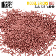 Miniature Bricks - Red x2000 1:35