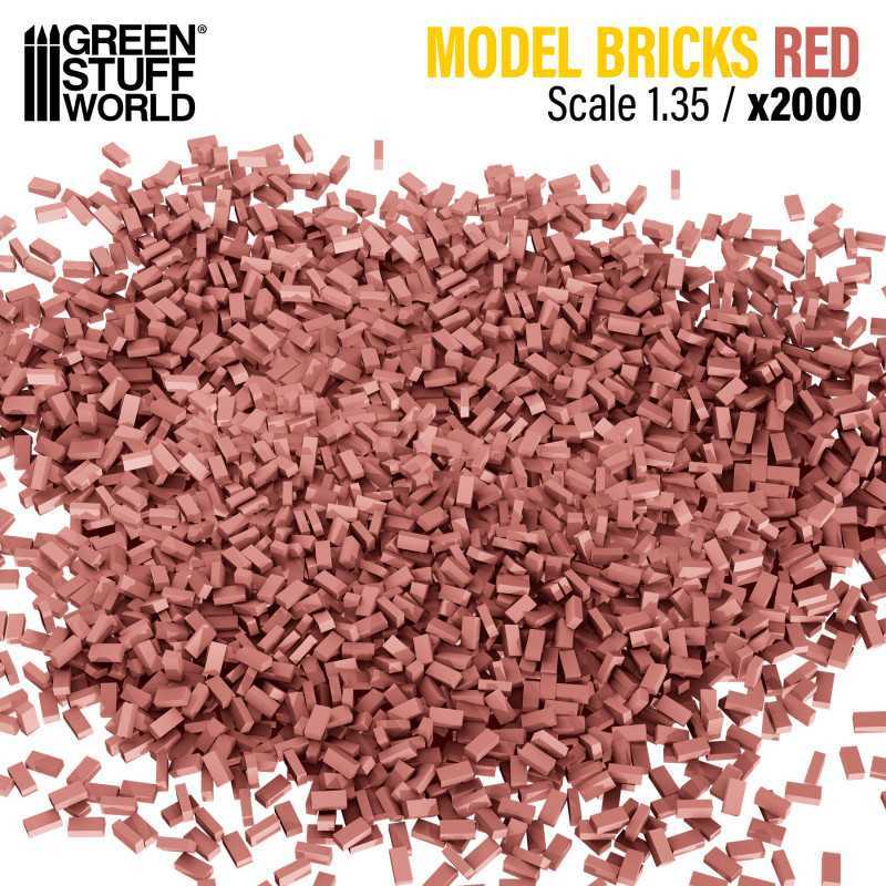 Miniature Bricks - Red x2000 1:35