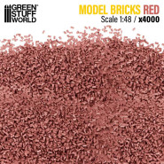 Miniature Bricks - Red x4000 1:48