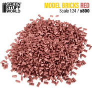 Miniature Bricks - Red x800 1:24