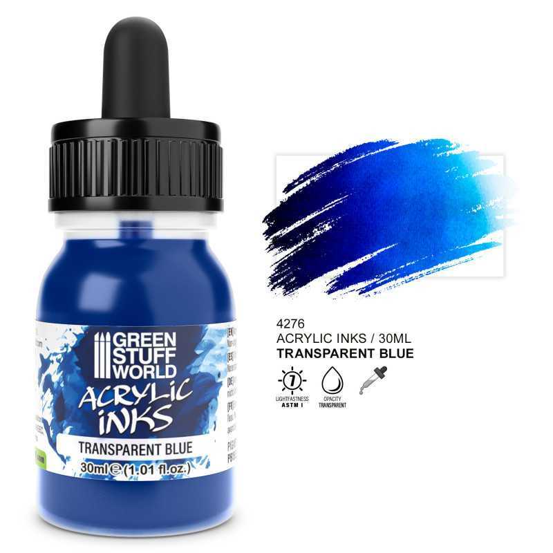 丙烯酸油墨 - 透明藍色 30ml - Inks
