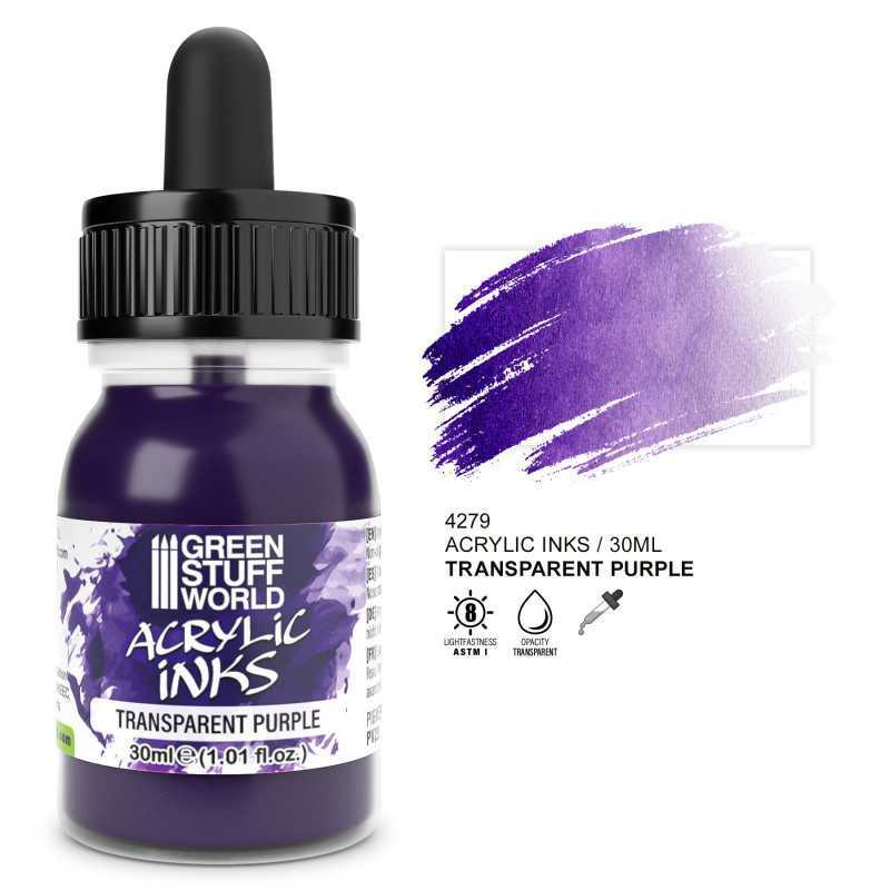 壓克力墨水 - 透明紫色 30ml - Inks