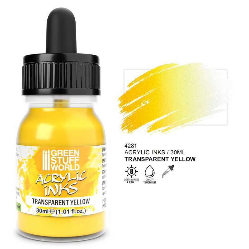 Transparent Acrylic Ink - Yellow | Acrylic Inks