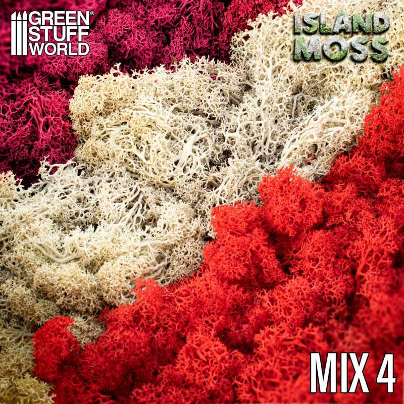 Islandmoss - Red Fuchsia and Grey Mix | Islandmoss