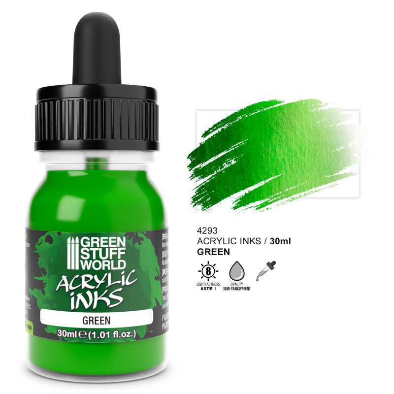 丙烯酸油墨 - 不透明的綠色 30ml - Inks