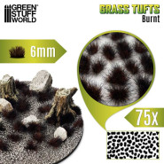 Grass TUFTS - 6mm self-adhesive - BURNT | 6 mm Grass Tufts