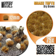 Grass TUFTS - 12mm self-adhesive - DRY BROWN | 12 mm Grass Tufts