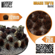 Grass TUFTS - 12mm self-adhesive - BURNT | 12 mm Grass Tufts