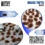 Grass TUFTS - 2mm self-adhesive - Burnt | 2 mm Grass Tufts