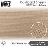 Plasticard - 砖墙 1.2mm - Plasticard
