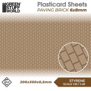 Plasticard - Paving Brick 6x8mm | Plasticard