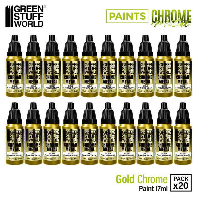 铬漆 - 金 17ml (x20 组合) - 铬漆