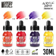 Acrylic Inks Set - Transparent Fire (x4) | Acrylic Inks