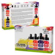 Acrylic Inks Set - Transparent Fire (x4) | Acrylic Inks