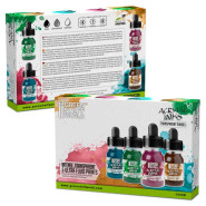 Acrylic Inks Set - Transparent Shades (x4) | Acrylic Inks