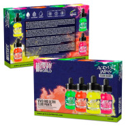 Acrylic Inks Set - Fluor (x4) | Acrylic Inks