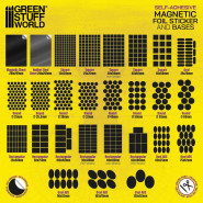 Square Magnetic Sheet SELF-ADHESIVE - 30x30mm | Magnetic Foil Stickers