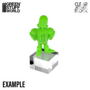 Acrylic Display Block 100x100x30mm | Acrylic Display Blocks