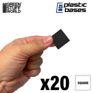 Plastic Square Bases 25x25 mm | Hobby Accessories