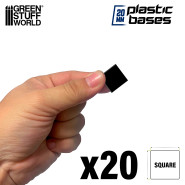 Plastic Square Bases 20x20 mm | Hobby Accessories