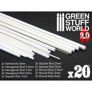 ABS Plasticard - Profile - 20x RODs Variety Pack | Variety Packs