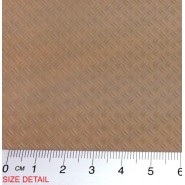 ABS Plasticard螺纹双钻石纹理板 - A4 - 纹理板