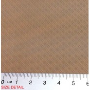 ABS Plasticard - Thread Diamond HO 0.75mm Textured Sheet