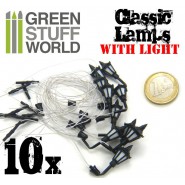 10x Classic WALL Lamps with LED Lights | Street lights