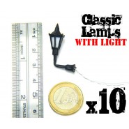 10x Classic WALL Lamps with LED Lights | Street lights
