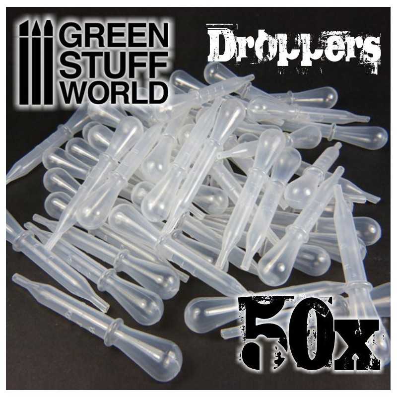 50x Droppers with Suction Bulb | Airbrushing