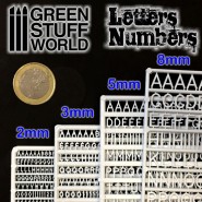 Letters and Numbers 2 mm | Letters and Numbers for Modelling