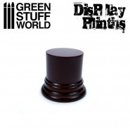 Round Display Plinth 4.5 cm - Hazelnut Brown | Round Cylinder Plinths