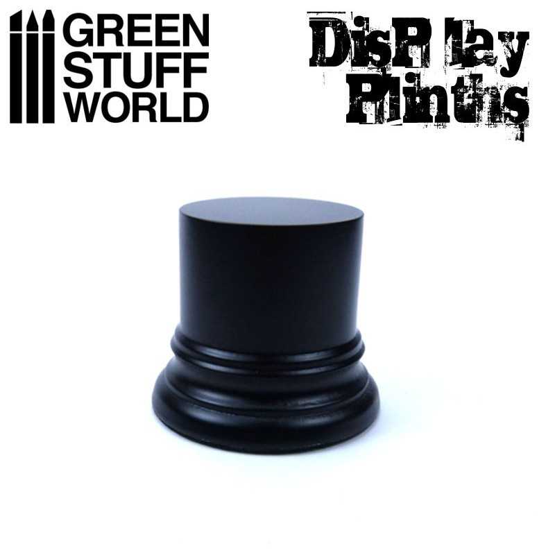 Round Display Plinth 4.5 cm - Black | Round Cylinder Plinths