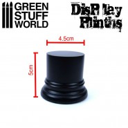 Round Display Plinth 4.5 cm - Black | Round Cylinder Plinths