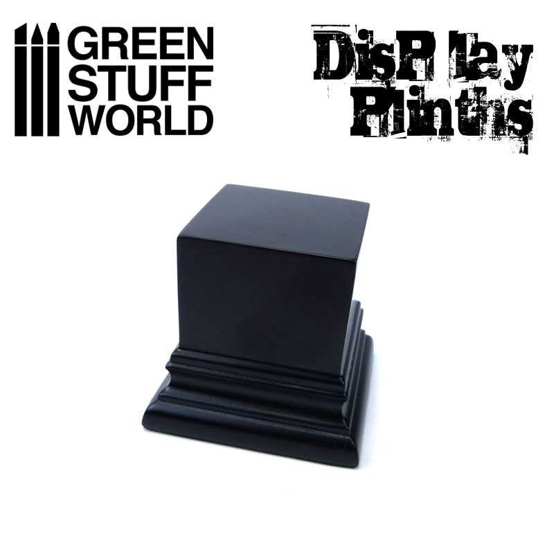 Square Top Display Plinth 4x4 cm - Black | Squared Plinths