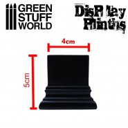 Square Top Display Plinth 4x4 cm - Black | Squared Plinths