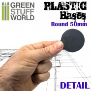 Plastic Bases - Round 50 mm BLACK | Hobby Accessories