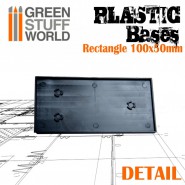 Plastic Bases - Rectangle 100x50mm | Hobby Accessories