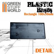 Plastic Bases - Rectangle 100x50mm | Hobby Accessories