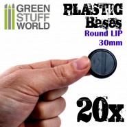 Plastic Bases - Round Lip 30mm | Hobby Accessories