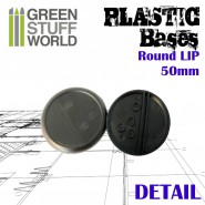 Plastic Bases - Round Lip 50mm | Hobby Accessories