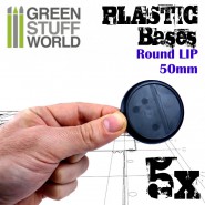 Plastic Bases - Round Lip 50mm | Hobby Accessories